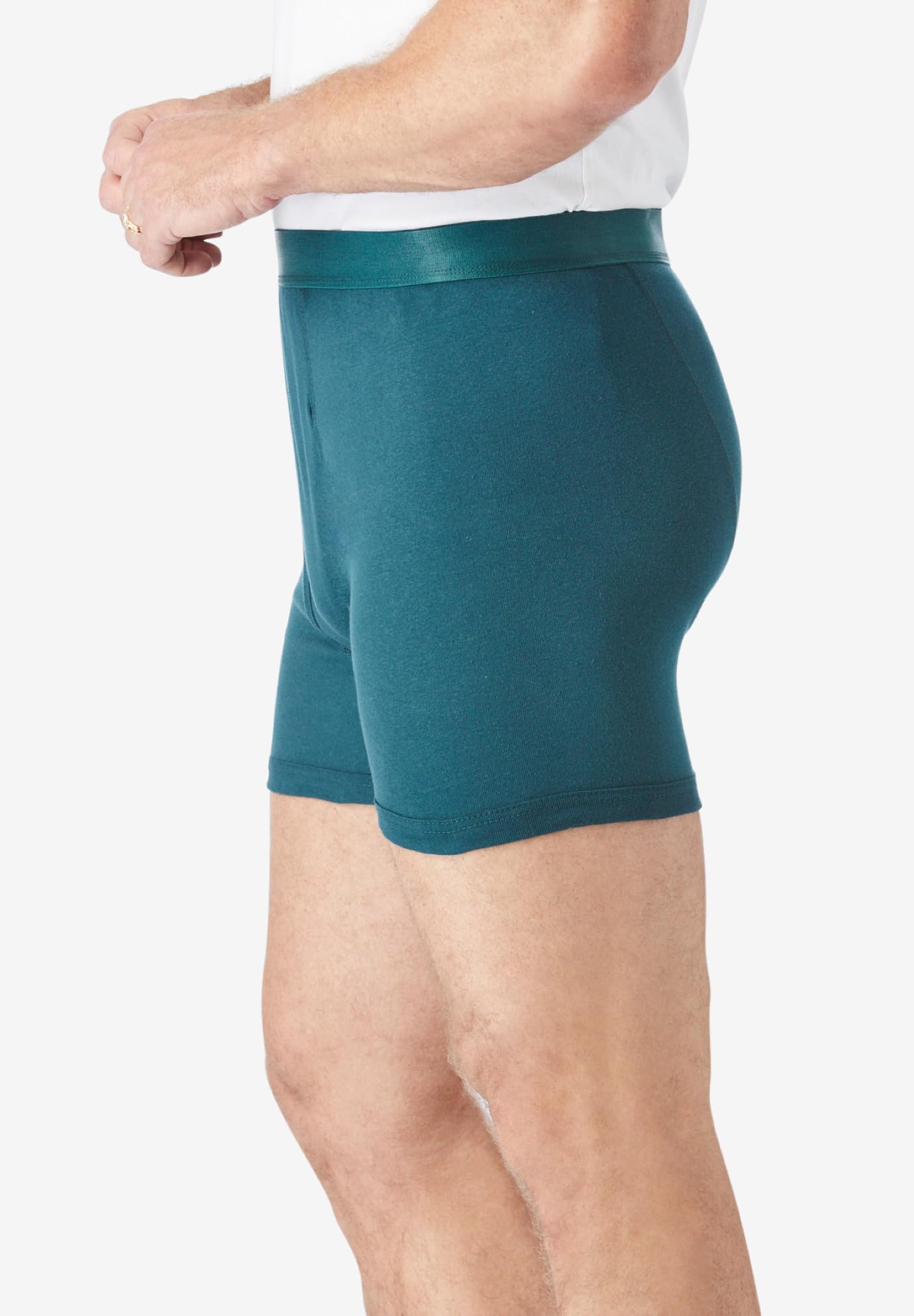 **KingSize Men's Big & Tall Cotton Boxer Briefs 3-Pack - Ultra Soft & Breathable Underwear for Comfort All Day - Perfect for Work, Gym & Lounge**