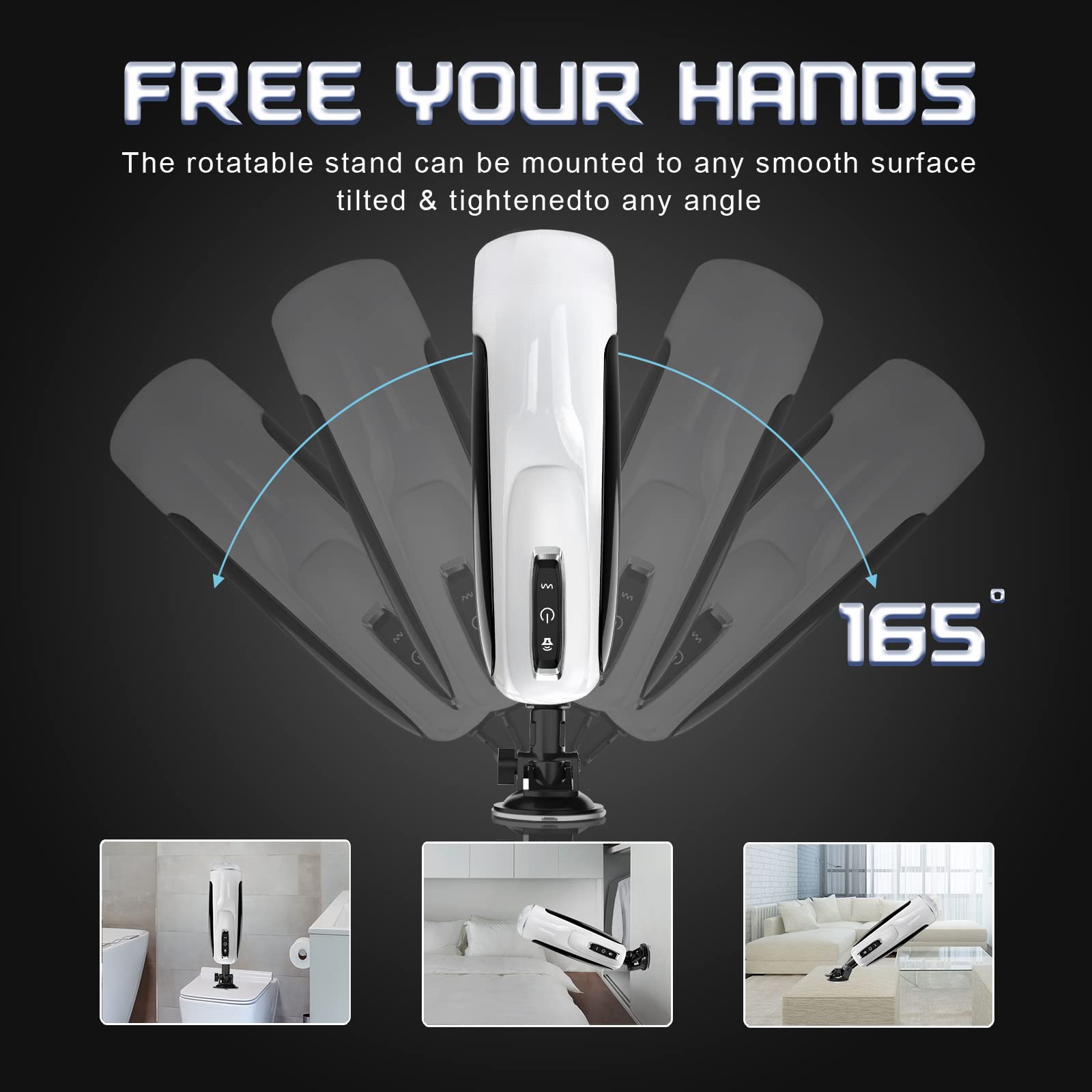 10-Speed Automatic Male Masturbator with 360° Thrusting & Rotation - Hands-Free Electric Pocket Pussy for Sex Training | Adult Sex Toy with Realistic Oral Blowjob Simulation & Moaning Sounds (Perfect for Solo Play, Couples Fun & Discreet Pleasure)