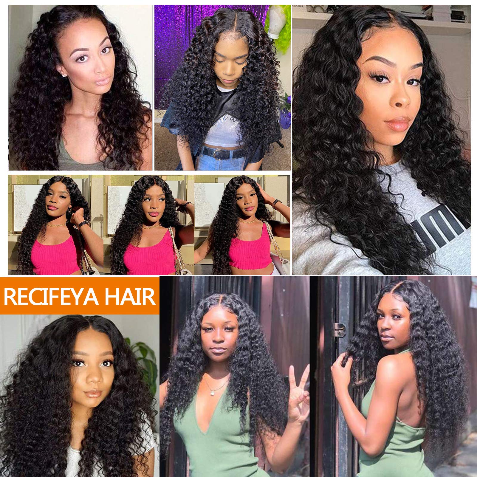 Brazilian Water Wave T-Part Lace Front Human Hair Wigs for Women - Pre-Plucked with Baby Hair, 150% Density, Bleachable Knots, 30 Inch - Perfect for Daily Wear, Cosplay & Special Occasions