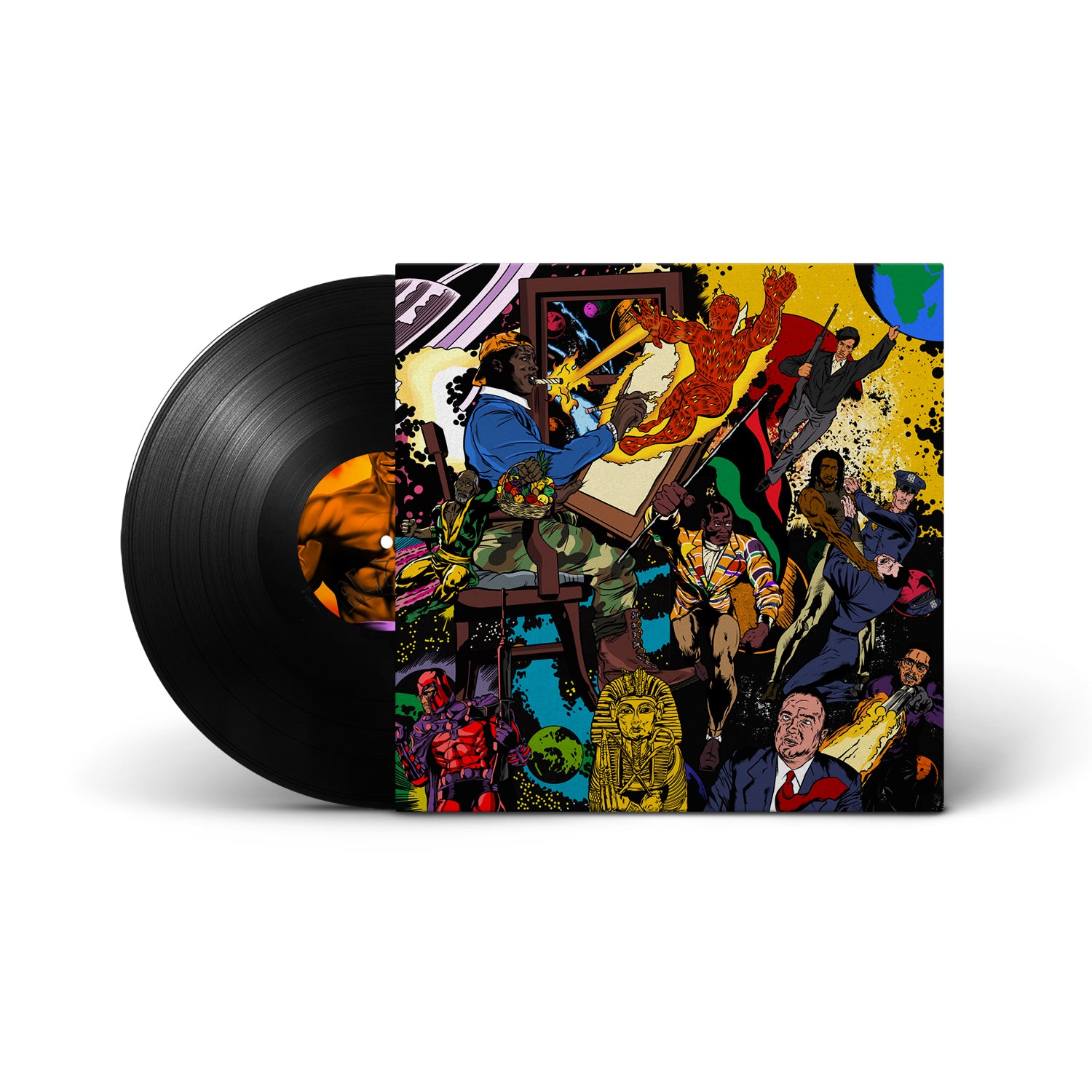 Magnetic LP Record Holder - Secure Vinyl Storage for Home & Office - Perfect for Music Lovers & Collectors