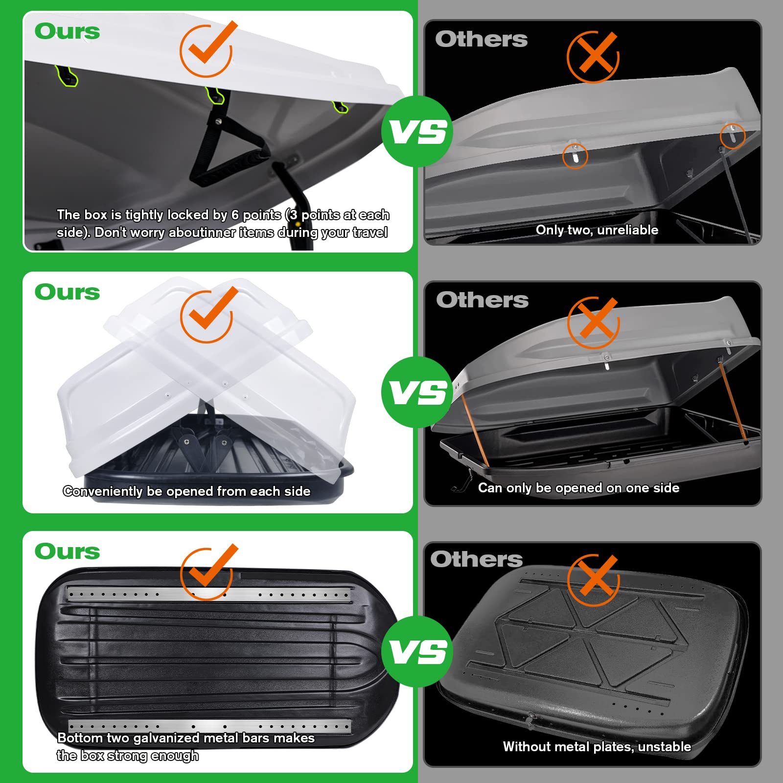Hard Shell Roof Cargo Carrier 14 Cubic Feet - 62