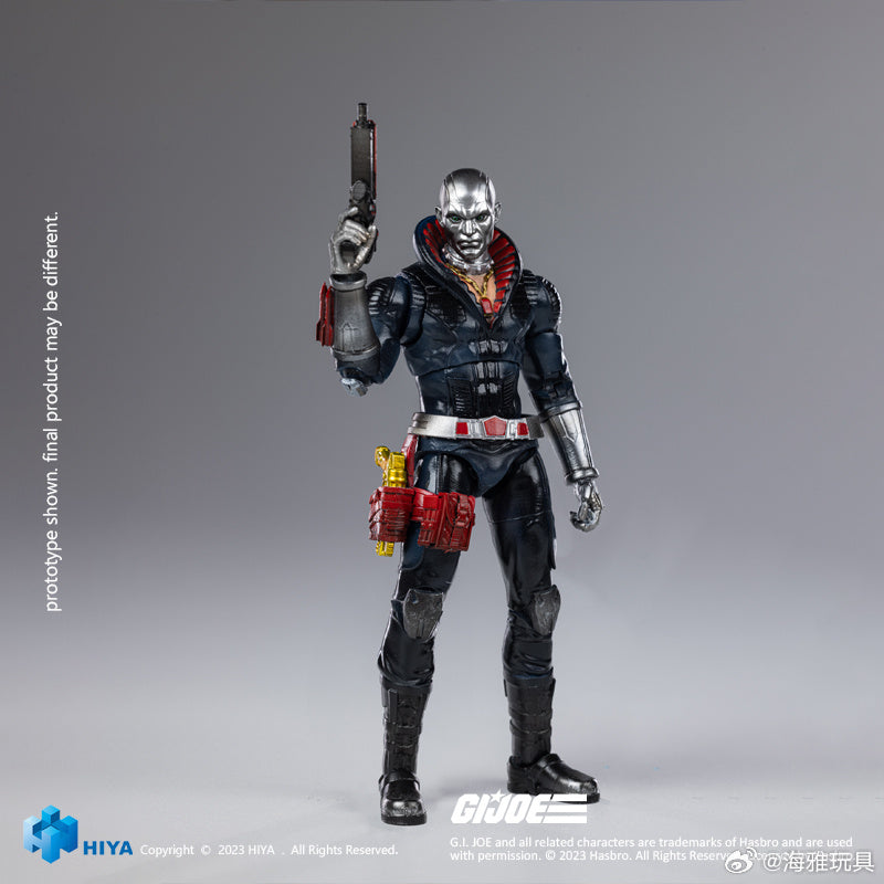 1/18 Scale HIYA 4-Inch G.I.Joe Destro Action Figure - Highly Detailed Collectible Toy for Display & Play | Perfect for G.I.Joe Fans, Toy Collectors and Military Model Enthusiasts