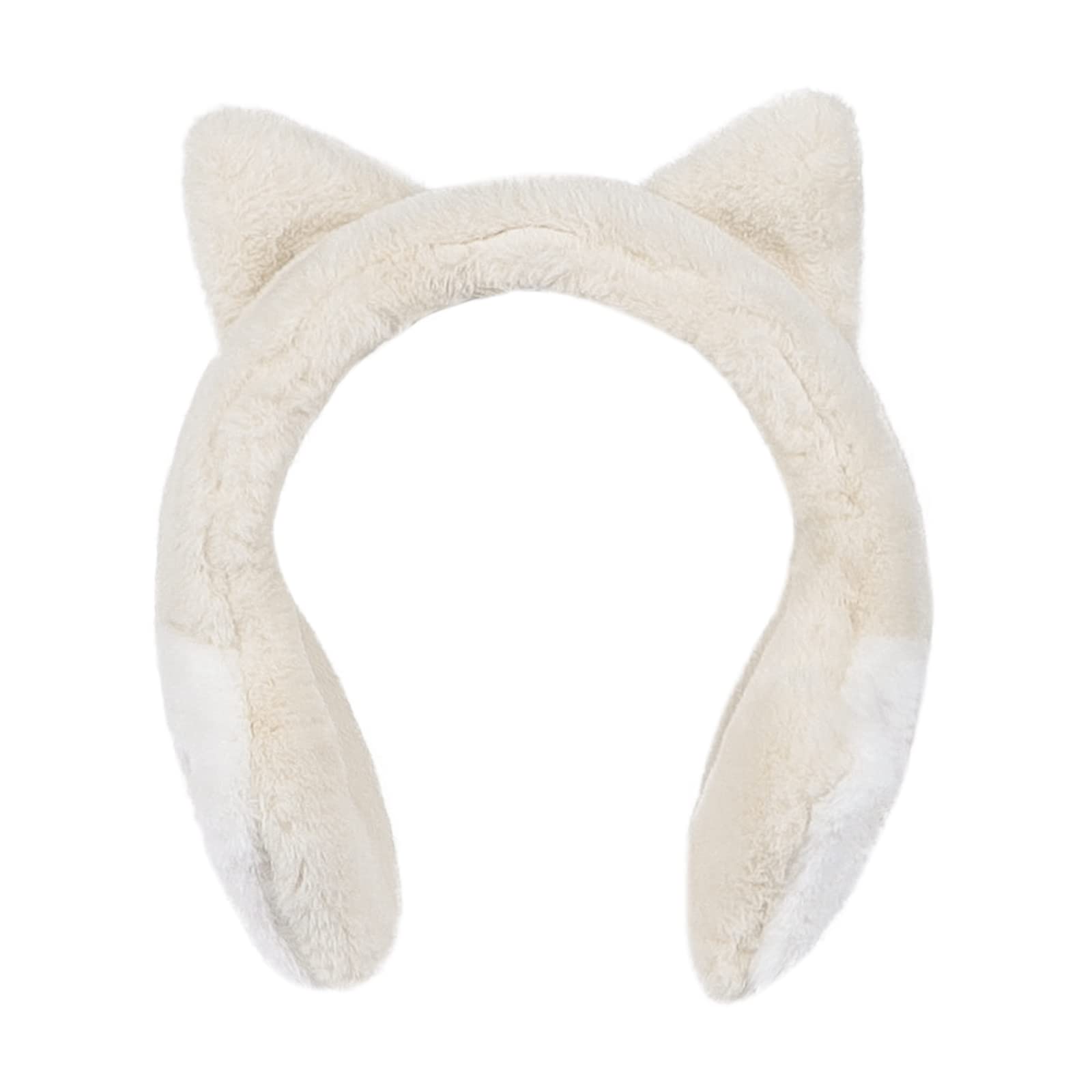 Adjustable Faux Fur Winter Ear Warmers for Women & Girls - Cute Cat Earmuffs for Skiing, Outdoor Activities & Cold Weather - Soft Fluffy Headband Ear Covers