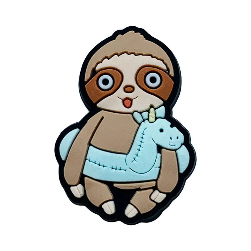 Adorable Sloth Shoe Charms for Crocs - Fun Jibbitz Accessories for Kids, Women & Men - Perfect for Sandals, Shoes & Party Favors - Great Gift Idea for Animal Lovers & Crocs Fans (Use for Everyday Wear, Beach Outings & Themed Parties)