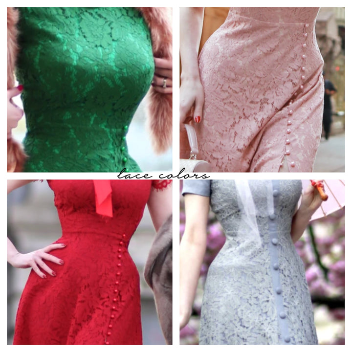 Elegant Lace Aurora Pencil Dress with Detachable Skirt Wrap - Perfect for Weddings, Parties & Special Occasions