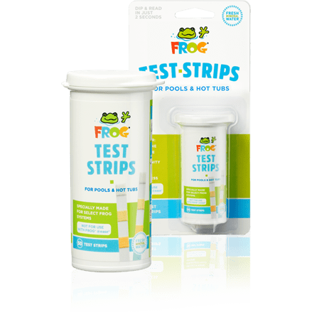Frog 01 14 3318 Pool & Hot Tub Test Strips - 50 Count Bottle | Accurate Water Testing for Swimming Pools, Spas & Jacuzzis