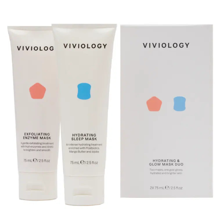 Viviology Face Mask Duo Set - Reusable & Breathable Cloth Masks for Daily Protection, Comfortable & Washable - Perfect for Work, Travel, and Outdoor Activities