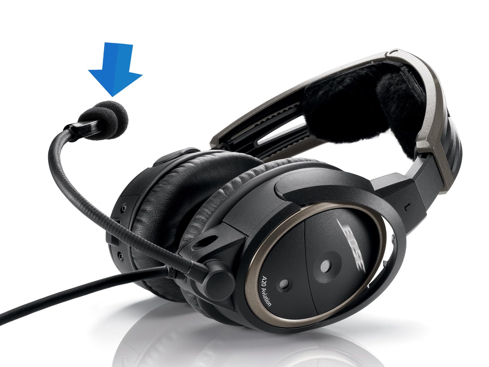 LEFXMOPHY Replacement Mic Cover for Bose A20 & A30 Aviation Headsets - 3-Pack Foam WindScreen Pop Filter (Not Compatible with Proflight Series 2) - Perfect for Pilots, Flight Training & Noise Reduction in Cockpits