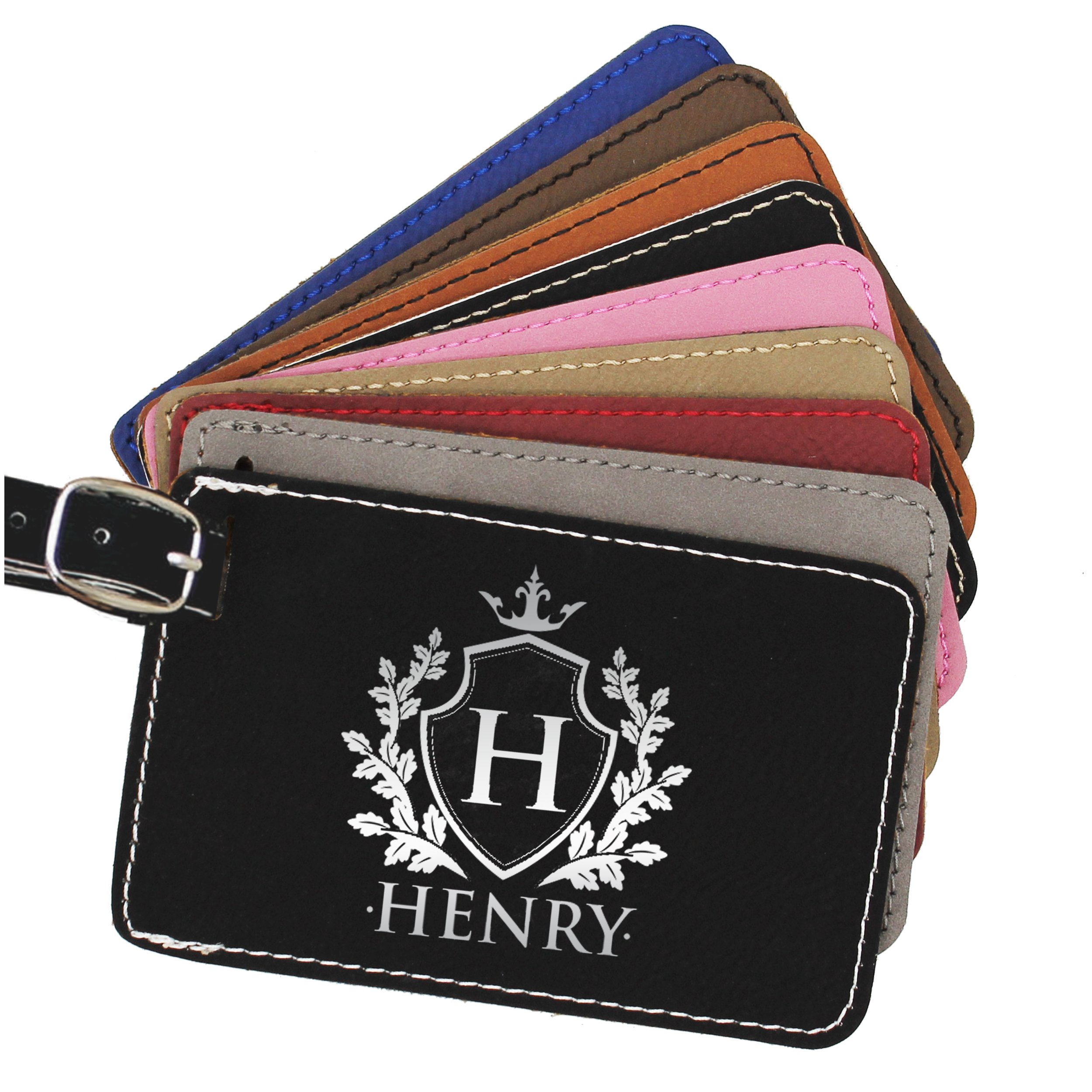 Personalized Monogrammed Luggage Tag - Custom Engraved Travel Gift for Men & Women - Perfect for Suitcases, Backpacks & Carry-Ons
