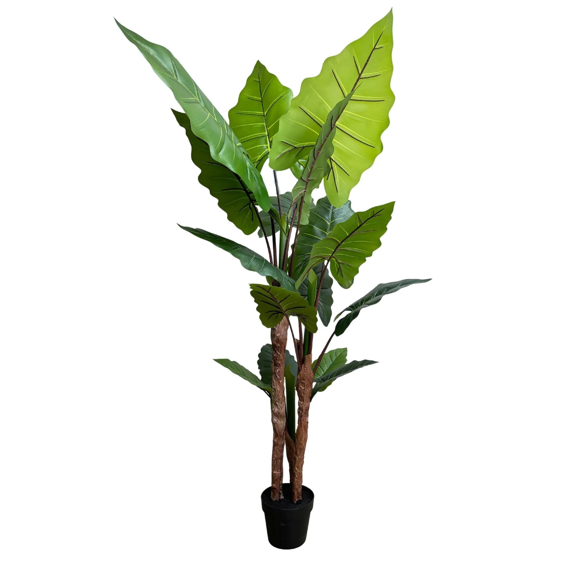 Nearly Natural 170cm Tall Artificial Taro Plant - Giant Elephant Ear Plant for Home Decor, Office, and Indoor Greenery