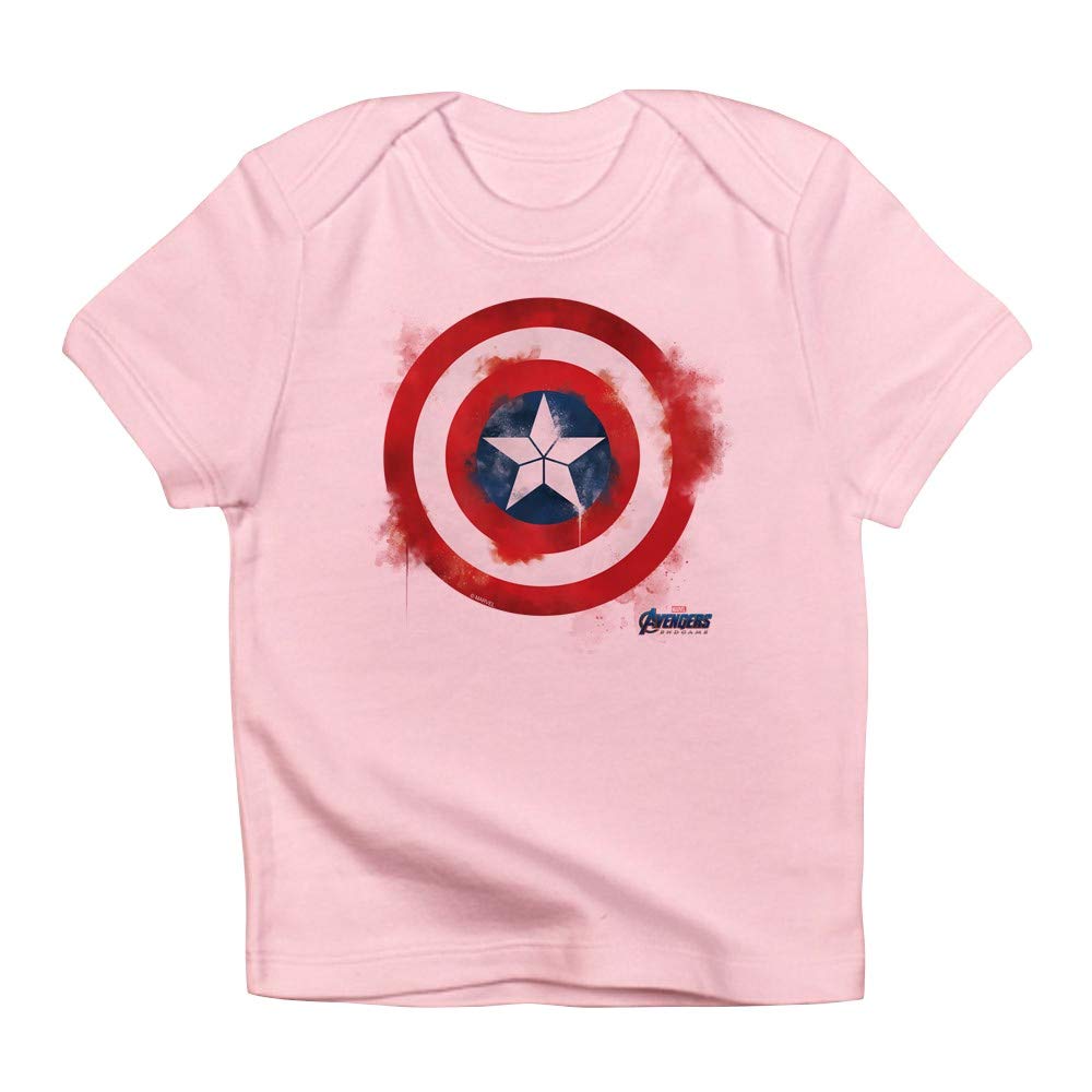 Captain America Infant T-Shirt | Marvel Superhero Baby Onesie | Soft Cotton Cute Outfit for Boys & Girls | Perfect for Playtime, Birthday Parties & Photo Shoots