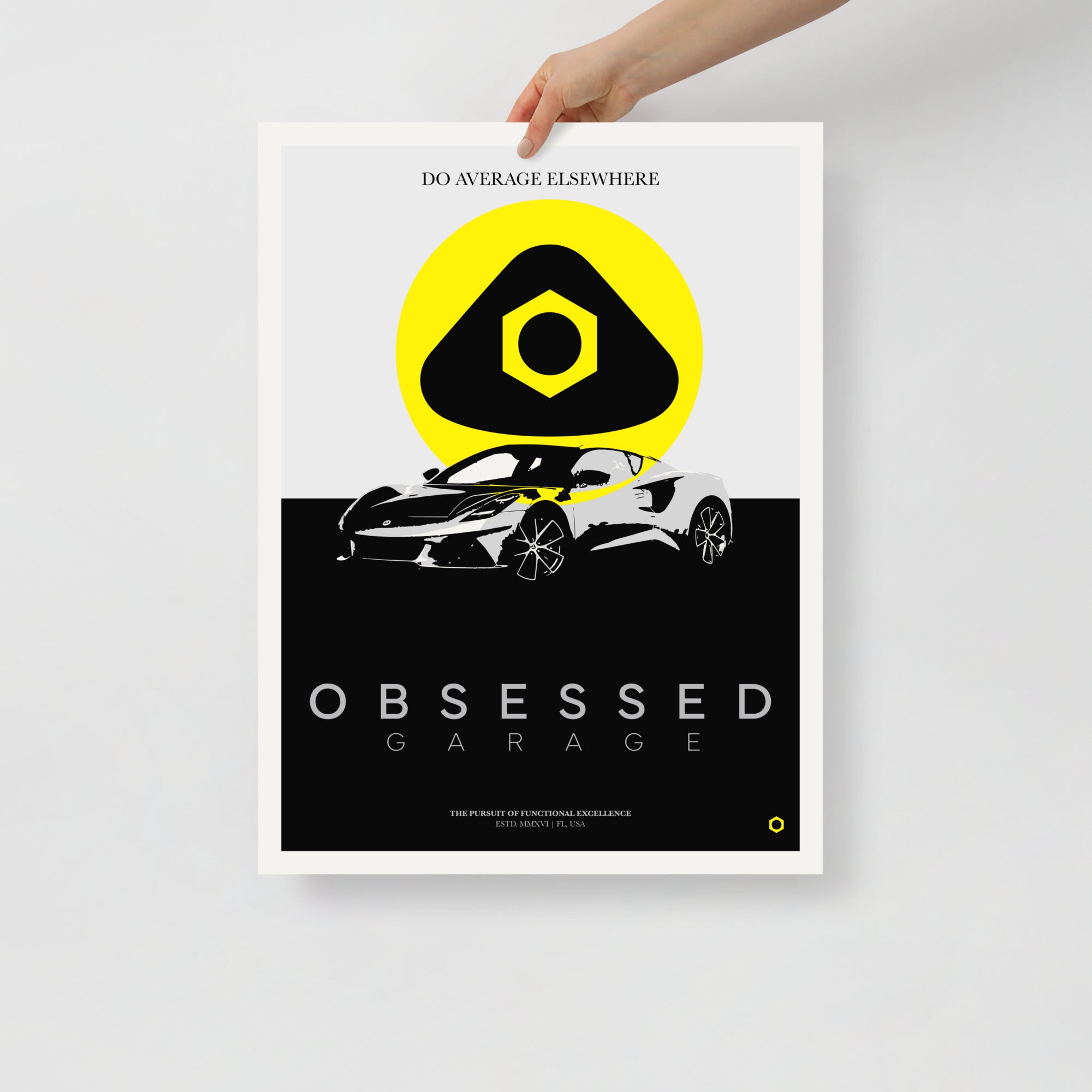 Obsessed Garage British Racing Poster - Emira Giveaway | Vintage Car Decor for Home, Office & Man Cave