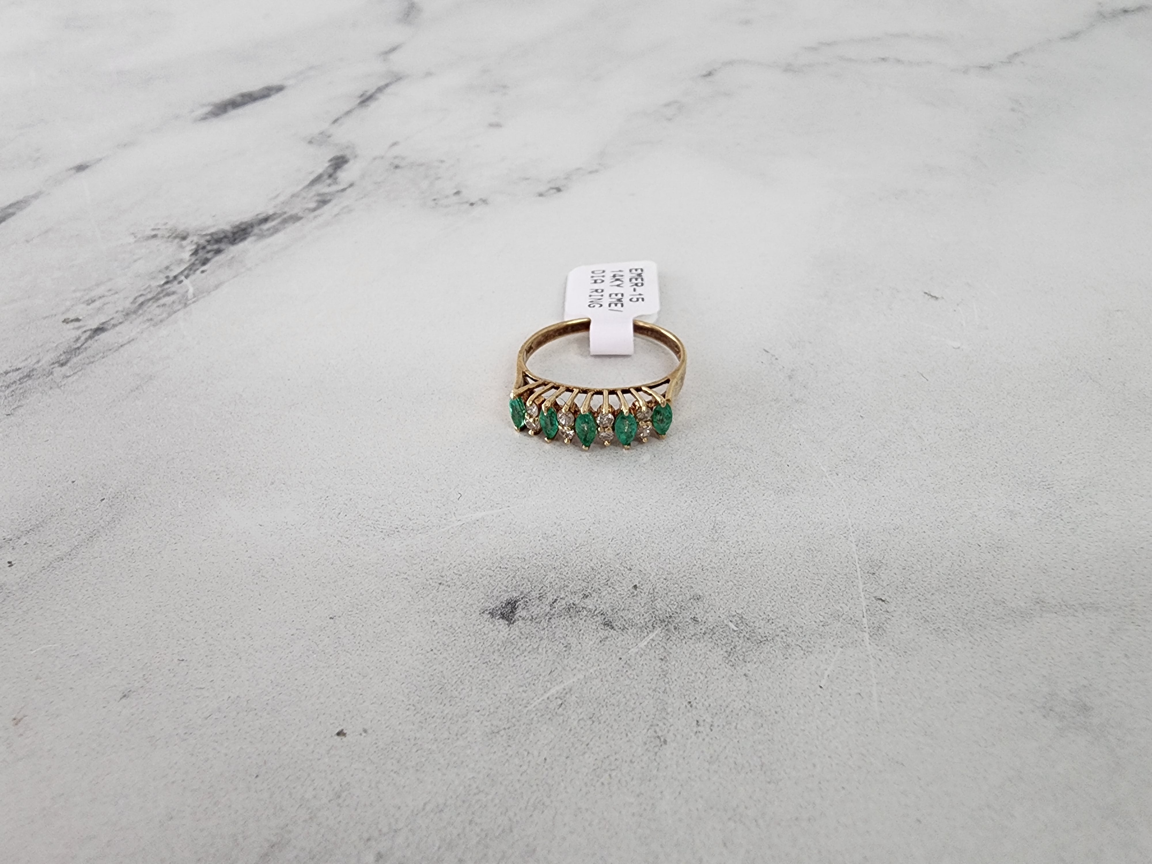 Exquisite Marquise Emerald and Diamond Wedding Band – Elegant Bridal Ring for Women, Perfect for Engagement, Anniversary, and Special Occasions
