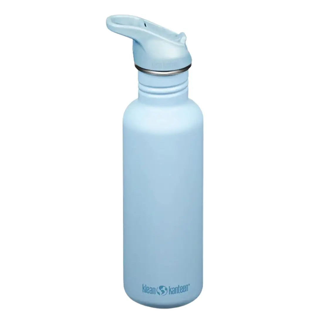 Klean Kanteen Classic Flip Cap Stainless Steel Water Bottle 800ml (27oz) - BPA Free, Leak Proof, Eco-Friendly Reusable Water Container for Hiking, Gym, Office & Outdoor Activities