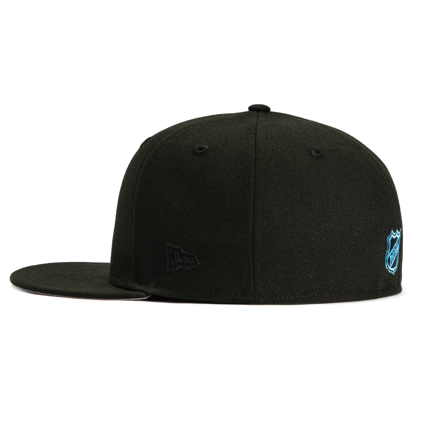 New Era 59Fifty Boston Bruins 90th Anniversary Patch Snapback Hat - Black & Light Blue NHL Hockey Cap for Men & Women - Perfect for Games, Fan Gear & Streetwear Fashion