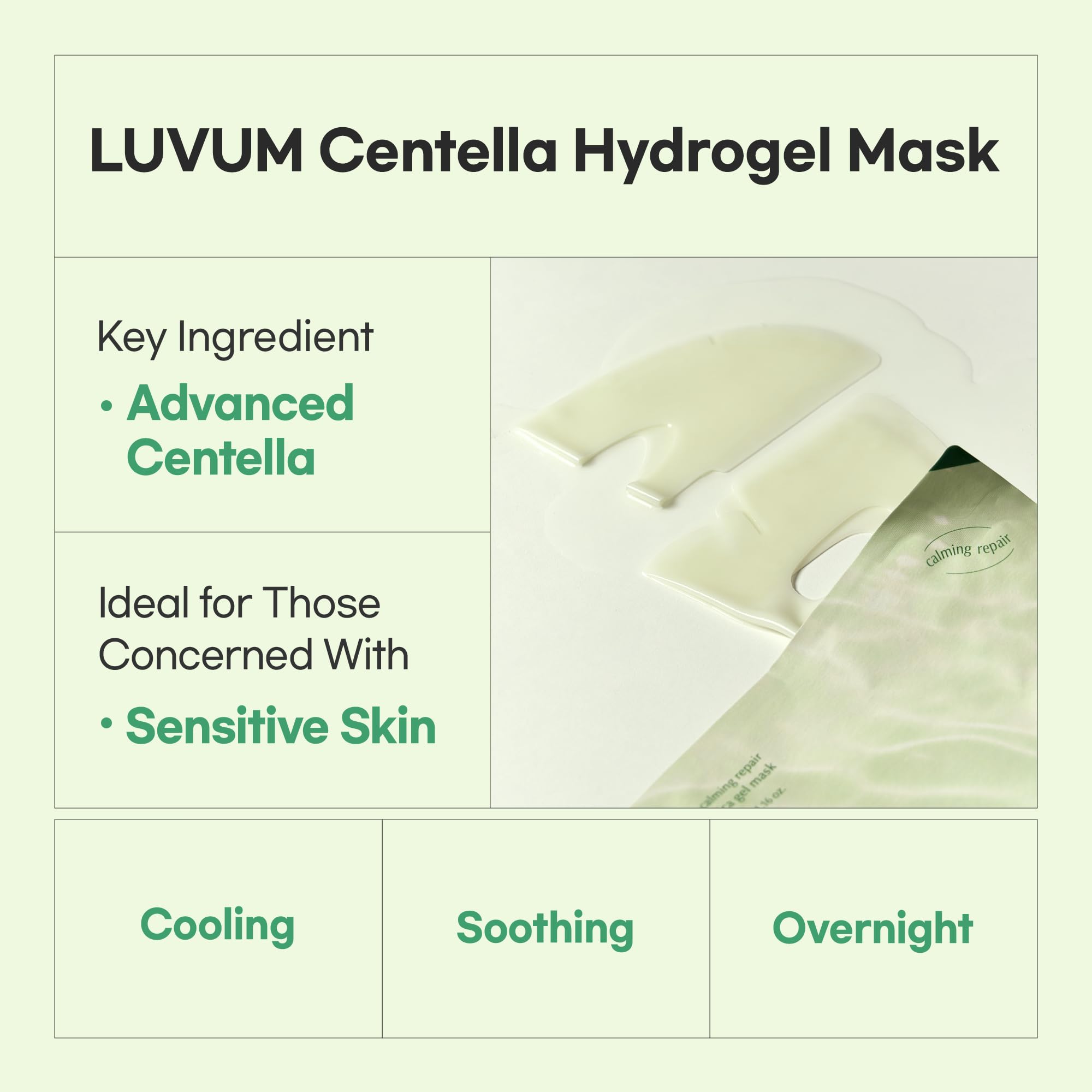 Collagen & Centella Hydrogel Mask Duo - Firming & Hydrating Korean Skincare for Smooth Skin | Daily Face Care