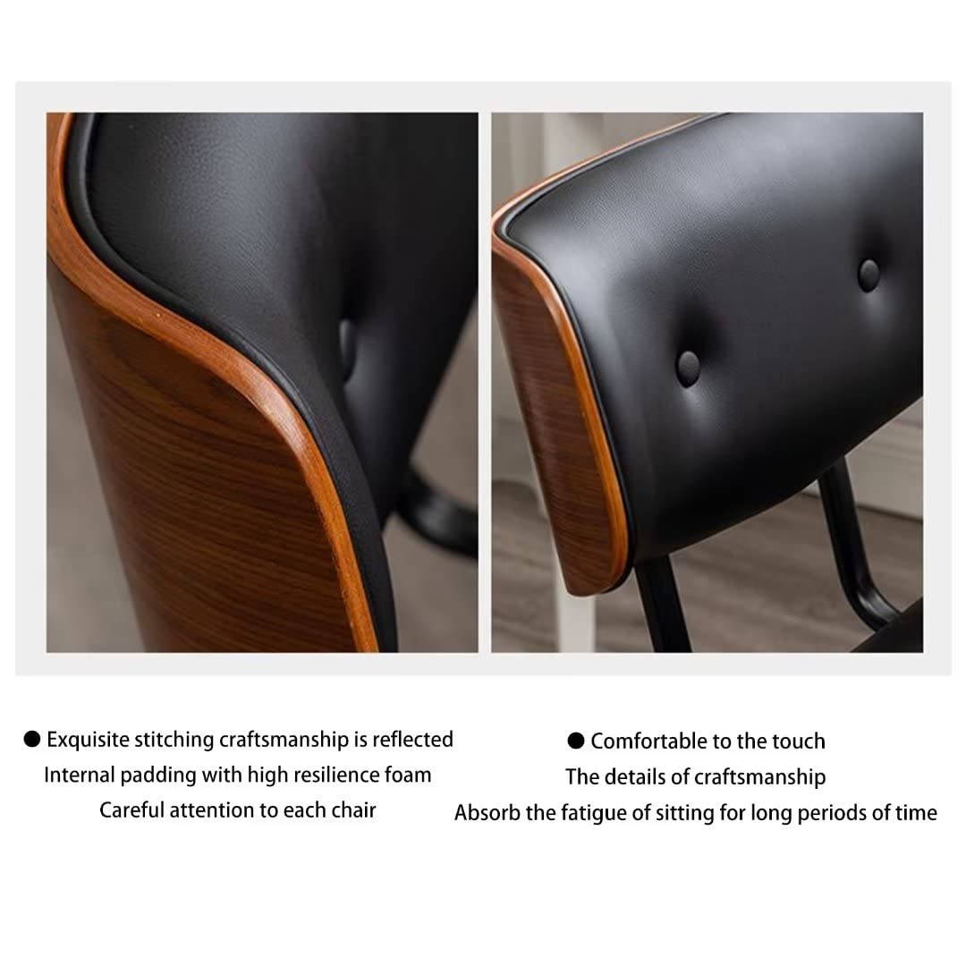 Ergonomic Home Office Chair with Wheels - Adjustable Height, Soft Upholstered Seat, Swivel Mid-Back Computer Desk Chair (White) - Perfect for Remote Work, Gaming & Study Sessions