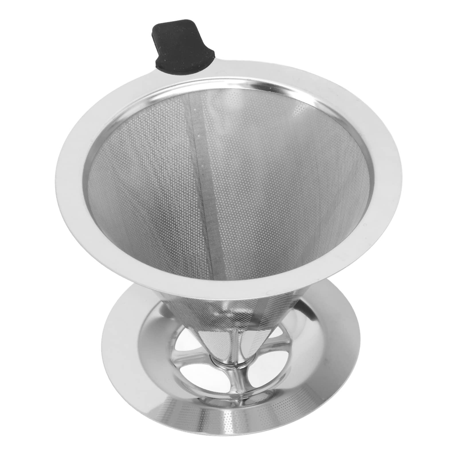 Premium Stainless Steel Double Layer Mesh Coffee Filter Cup - Reusable Coffee Dripper for Home, Office & Camping (Brews 2-4 Cups) - Perfect for Pour Over Coffee, Travel & Outdoor Adventures