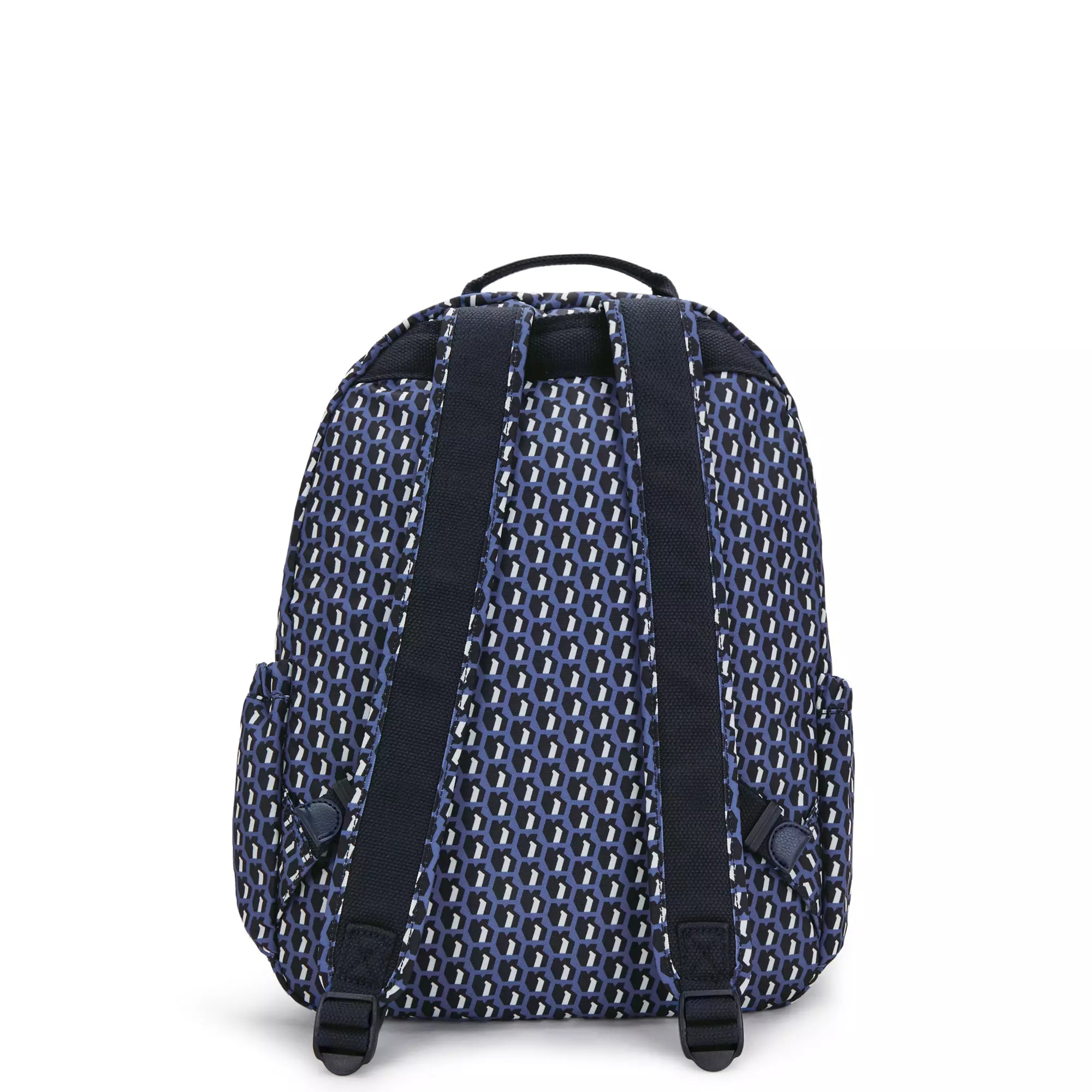 Kipling Seoul Printed 15 Inch Laptop Backpack - 3D K Blue | Stylish & Durable School, Work & Travel Backpack for Women & Men