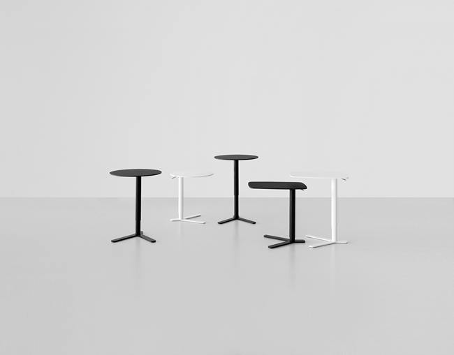 Yo Round Adjustable Height Side Table by Lapalma - Modern Nesting End Table for Living Room, Bedroom & Office - Versatile Coffee Table with Smooth 360° Rotation