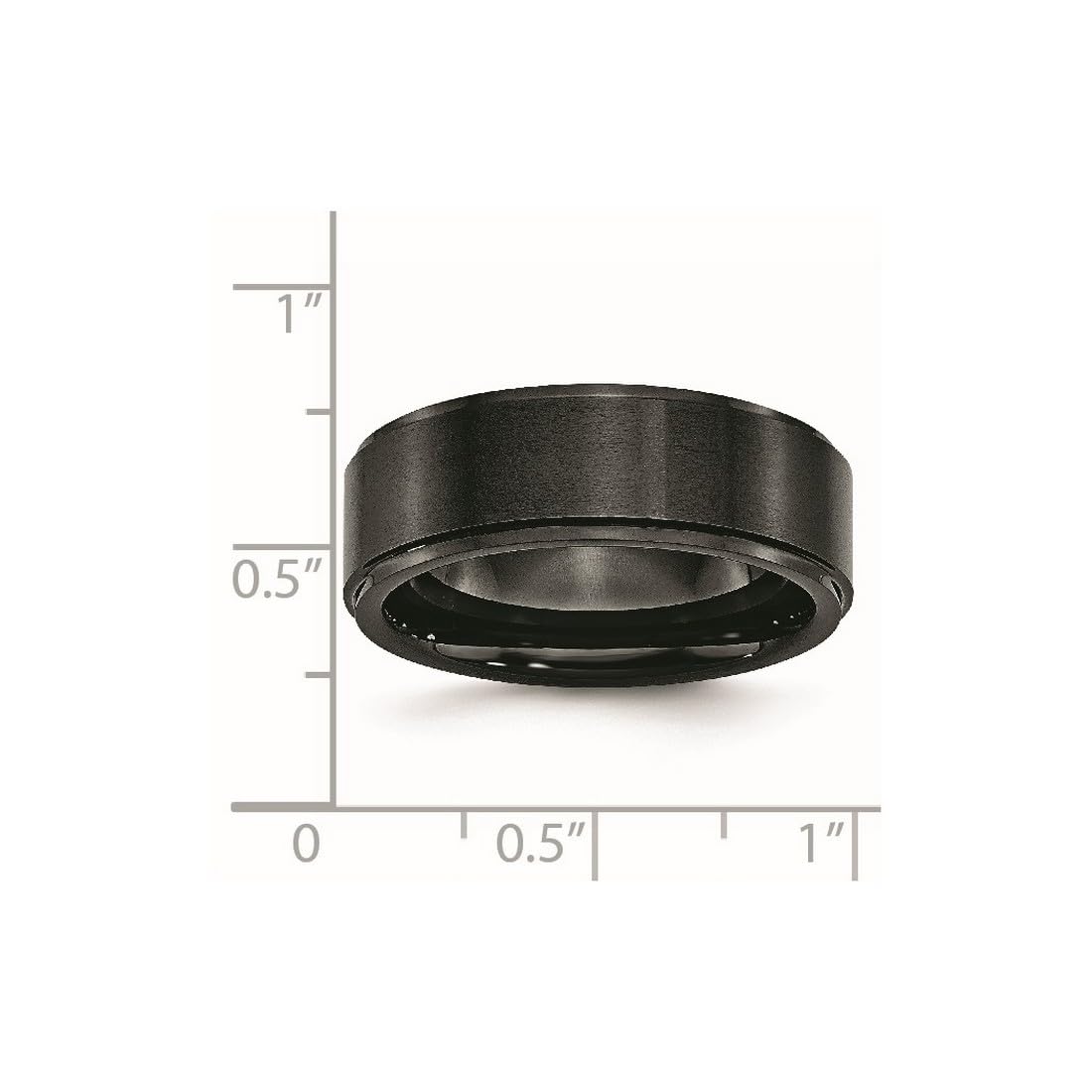Black Ceramic Band Ring for Women & Men - Stylish & Durable for Daily Wear