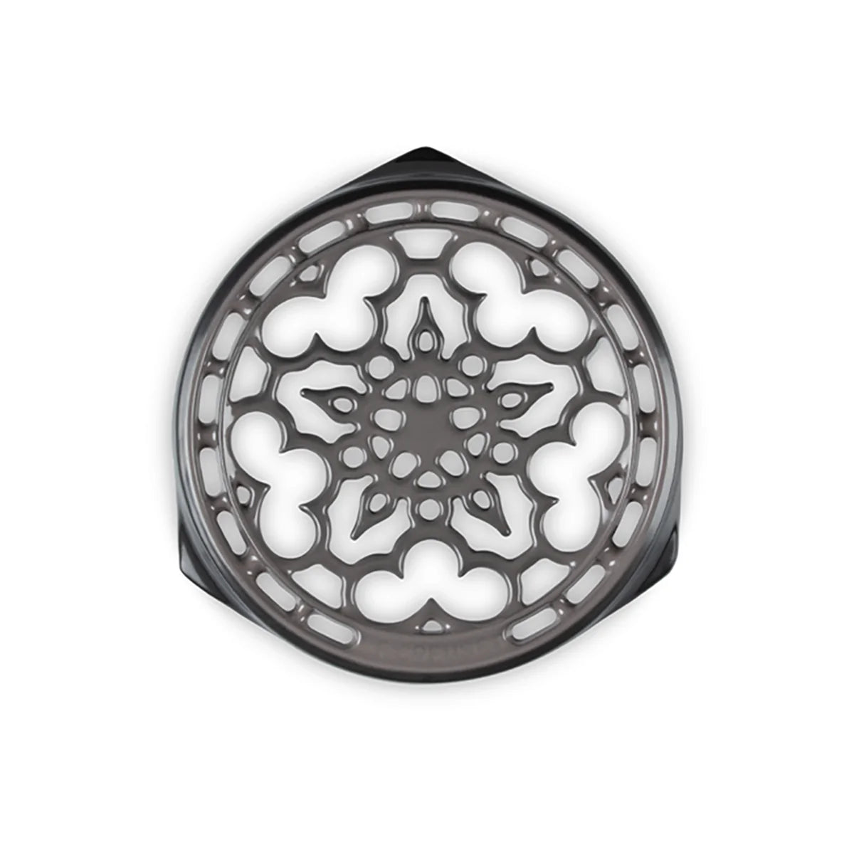 Le Creuset Deluxe Round Trivet in Oyster - Heat-Resistant Pot Stand for Dutch Ovens & Cookware - Perfect for Dining Tables, Countertops & Kitchen Decor