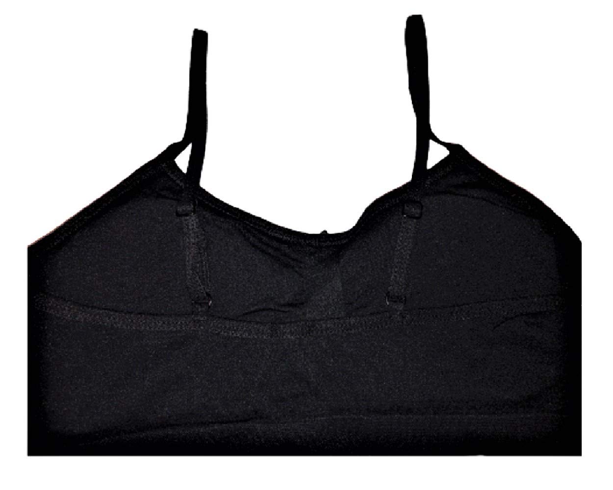 I&S Girls Seamless Cami Crop Top Training Bras - Adjustable Straps with Removable Padding - 3 Pack Value Set for Sports, Yoga & Everyday Wear