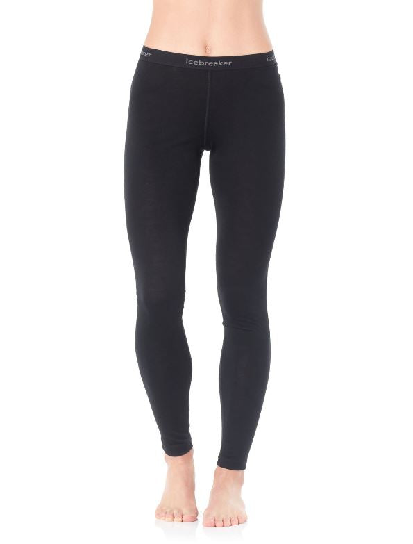 Icebreaker 200 Oasis Legging for Women - Merino Wool Base Layer, High Waist Yoga Pants for Hiking, Running & Cold Weather Outdoor Activities