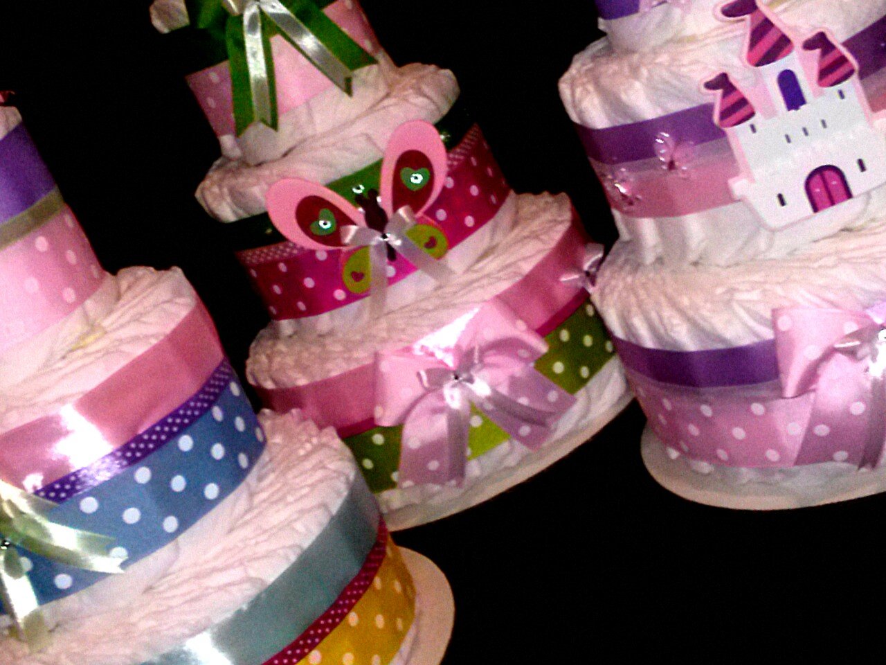 Little Kg's Dreams Princess Wish Three-Tier Diaper Cake - Perfect for Baby Showers, Gender Reveals & Newborn Gifts