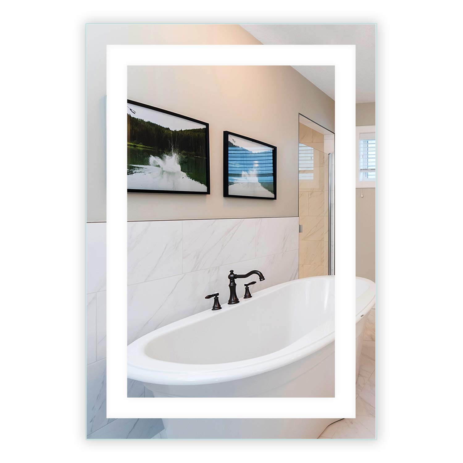 LED Bathroom Vanity Mirror with Front Lighting - 28