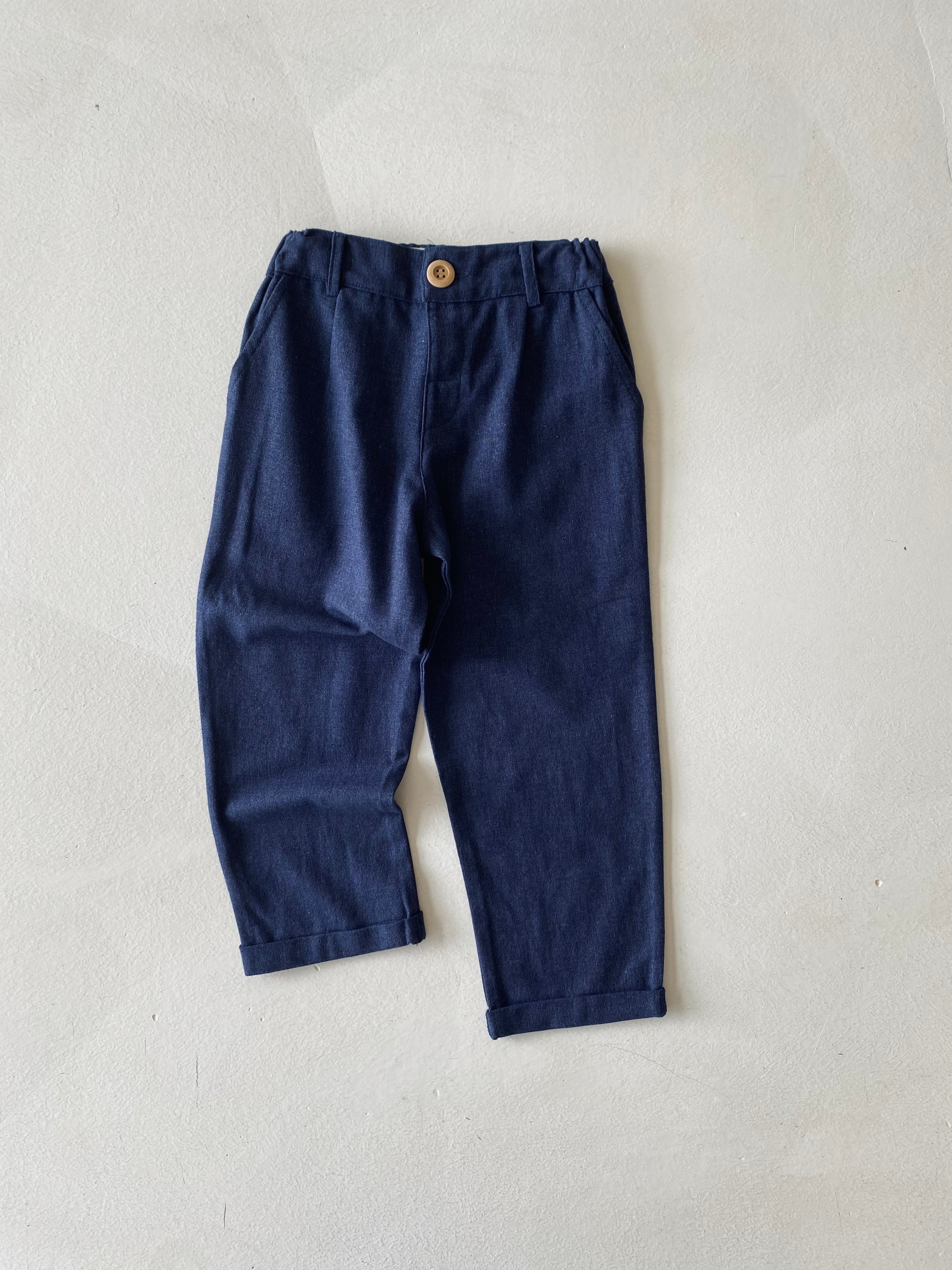 Boys' Linen Pants for Kids Ages 3-9 | Comfortable Summer Casual Wear for Playdates & Outdoor Activities