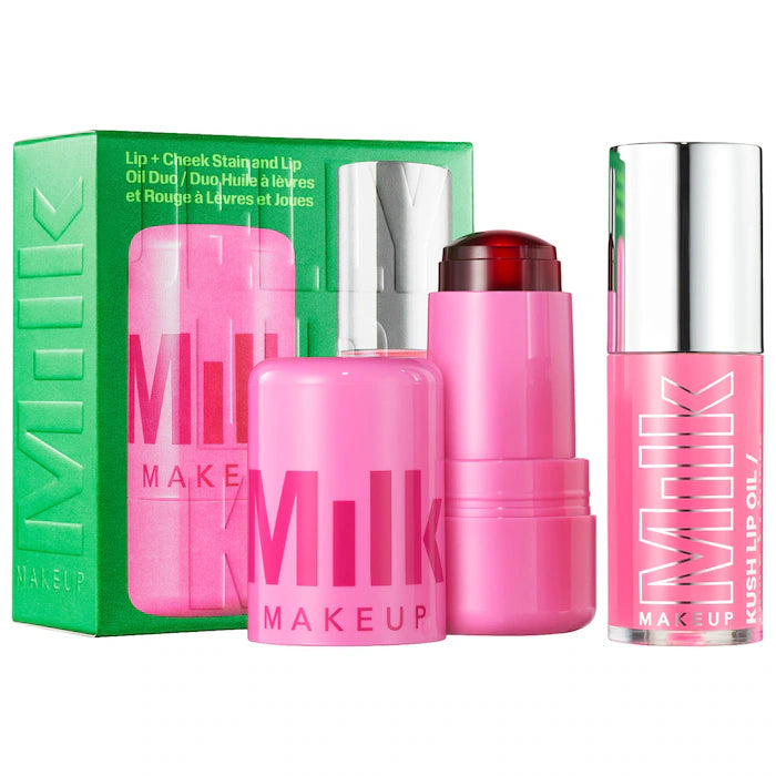 Milk Makeup Jelly Lip + Cheek Kit - Vegan & Cruelty-Free Lip & Cheek Tint Set for Natural Glow, Perfect for Everyday Wear & On-The-Go Touch Ups