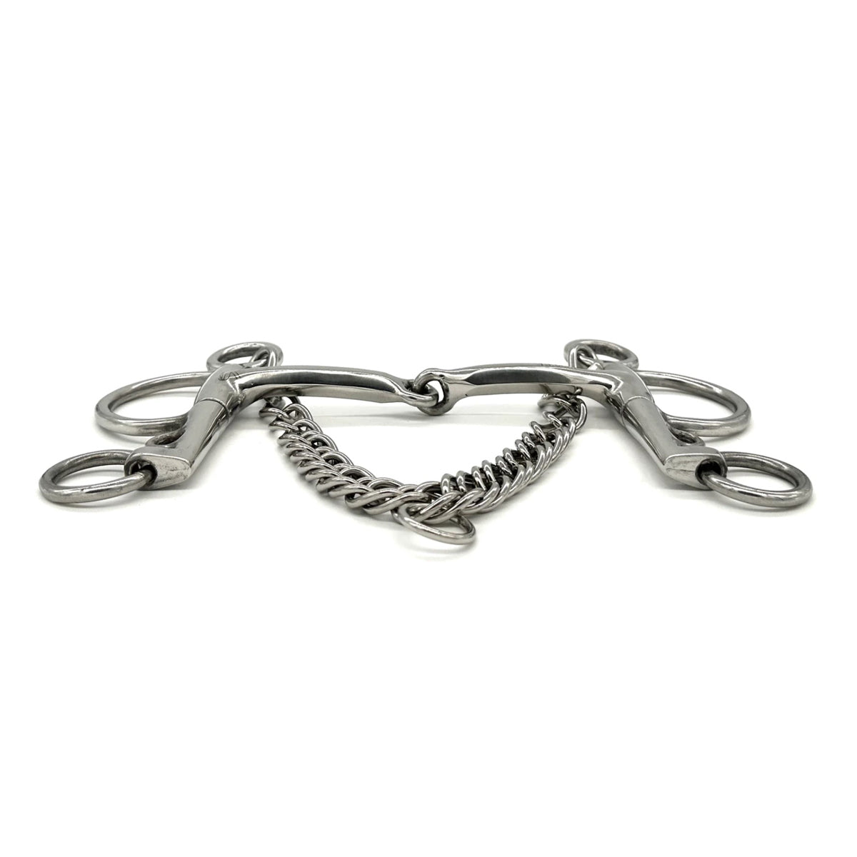 AJR Hexagon Pelham Bit - Stainless Steel Horse Bit for English Riding, Dressage & Show Jumping - Perfect for Training & Competition