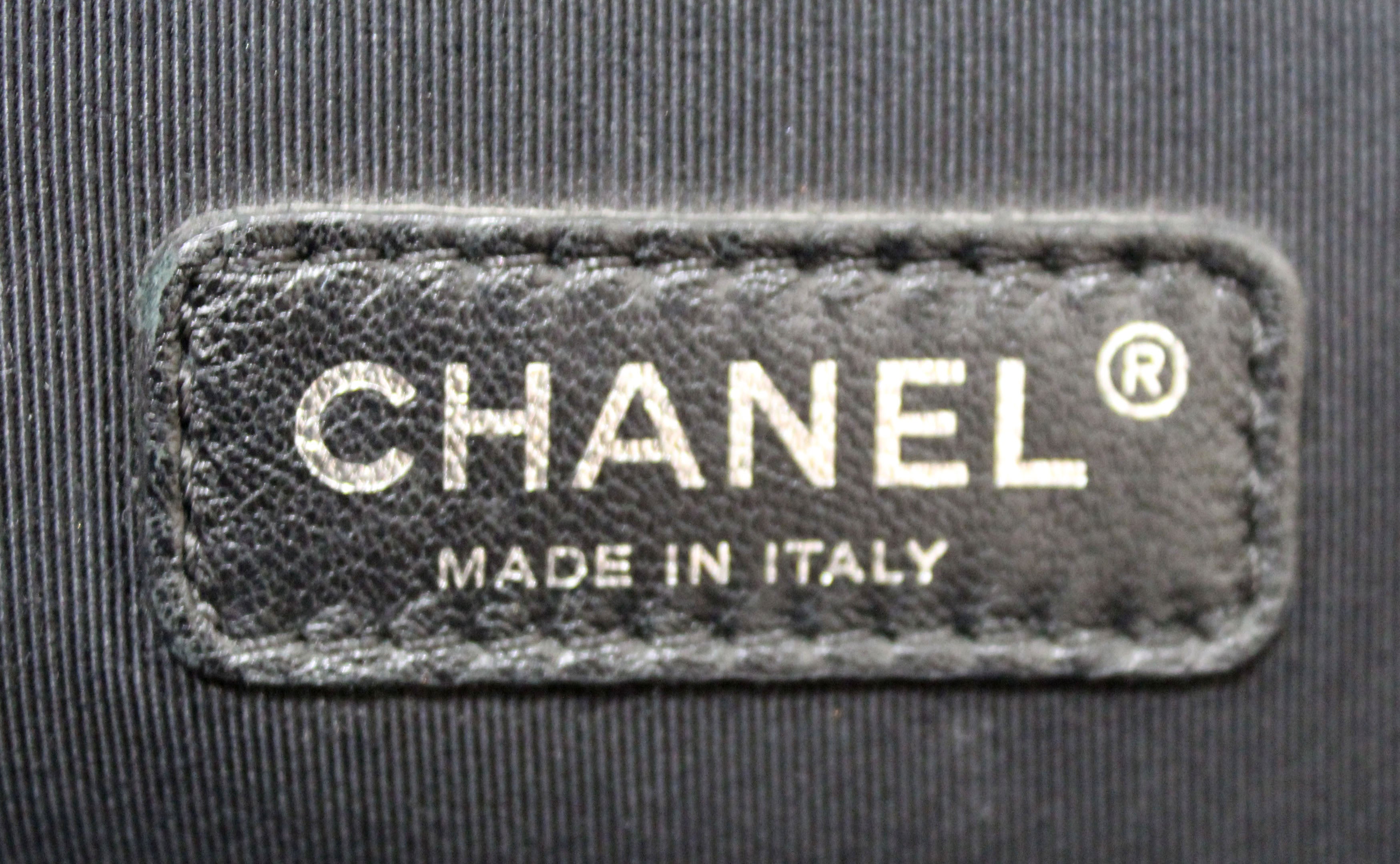 Authentic Chanel Black Quilted Calfskin Old Medium Boy Shoulder Bag - Luxury Designer Handbag for Women, Perfect for Evening Events & Date Nights