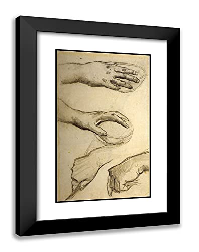 Black Modern Wood Frame with Double Matting