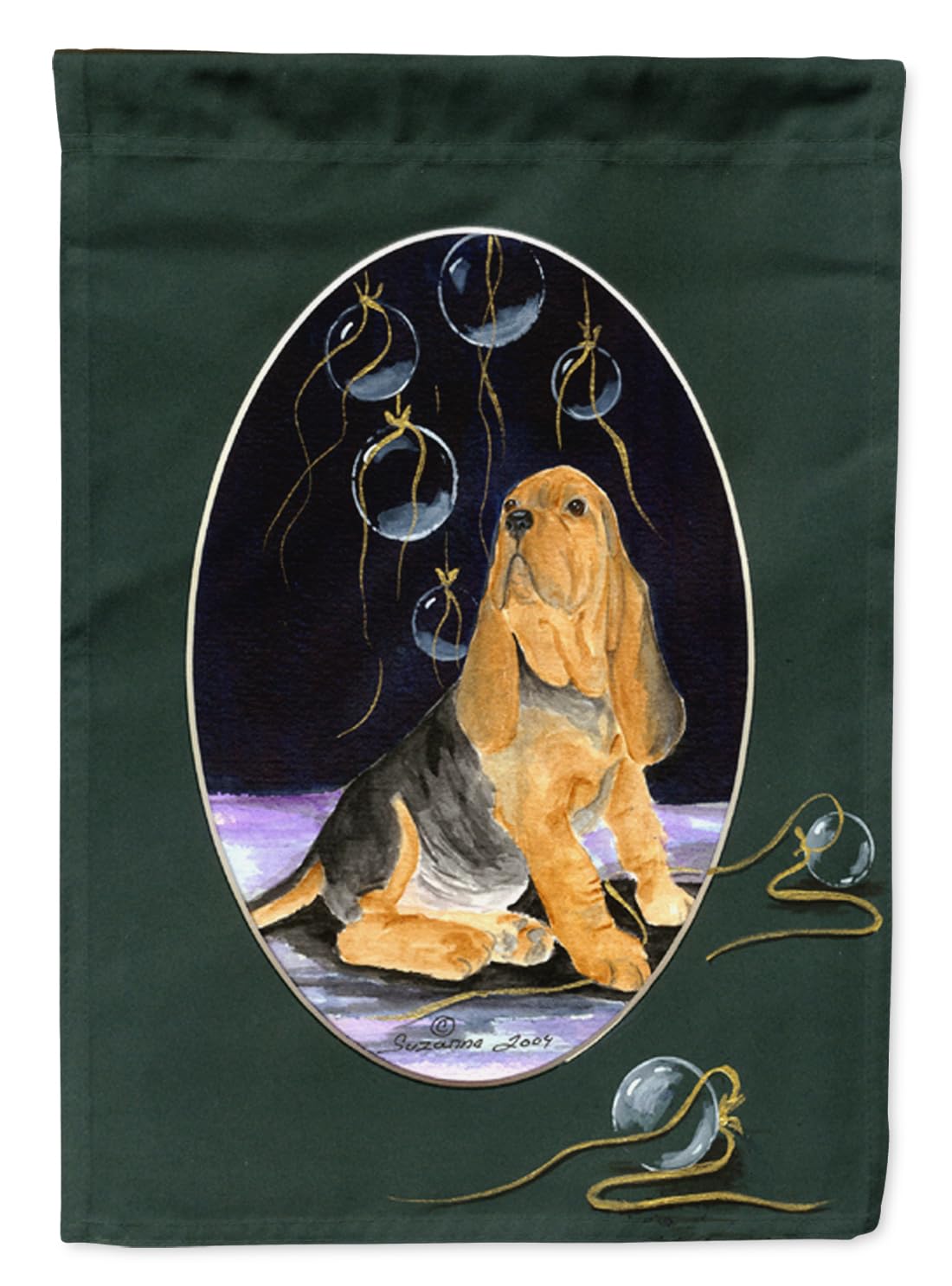 Bloodhound Garden Flag & Mailbox Flag - Decorative Yard Banner for Outdoor Patio, Flower Beds & Lawn Decor - Multicolor Weather-Resistant Artwork (Garden Size) - Perfect for Seasonal Decor, Dog Lovers & Home Landscaping