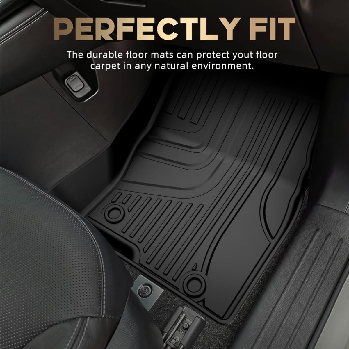 Premium All-Weather Floor Mats & Trunk Liner Set for 2016-2023 Mazda CX-9 (7-Seater) - Heavy Duty Car Mats for 1st & 2nd Row - Perfect for Road Trips, Family Travel & Outdoor Adventures