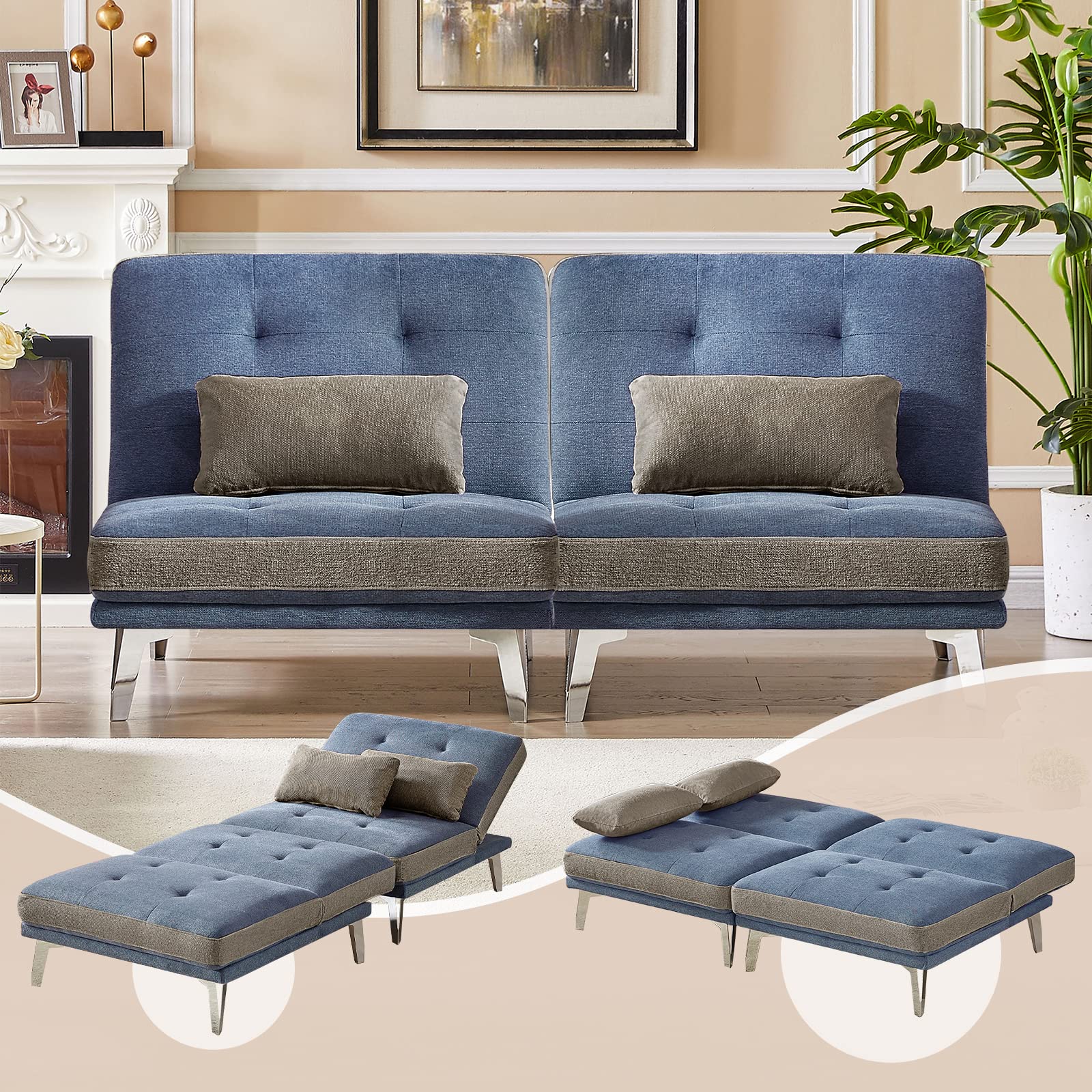 Modular Sectional Sofa Bed Couch - 73