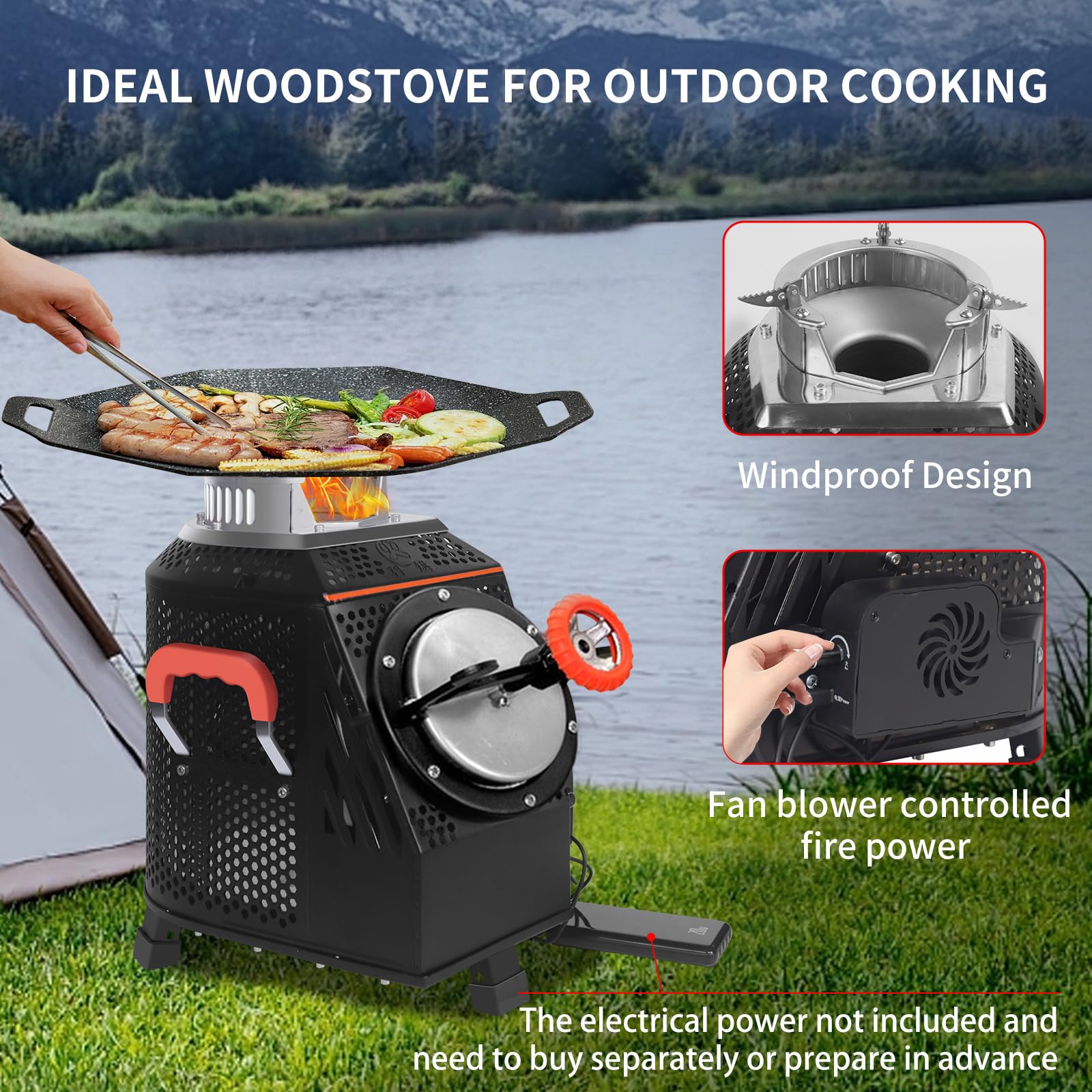 Portable Wood Burning Camp Stove - 16