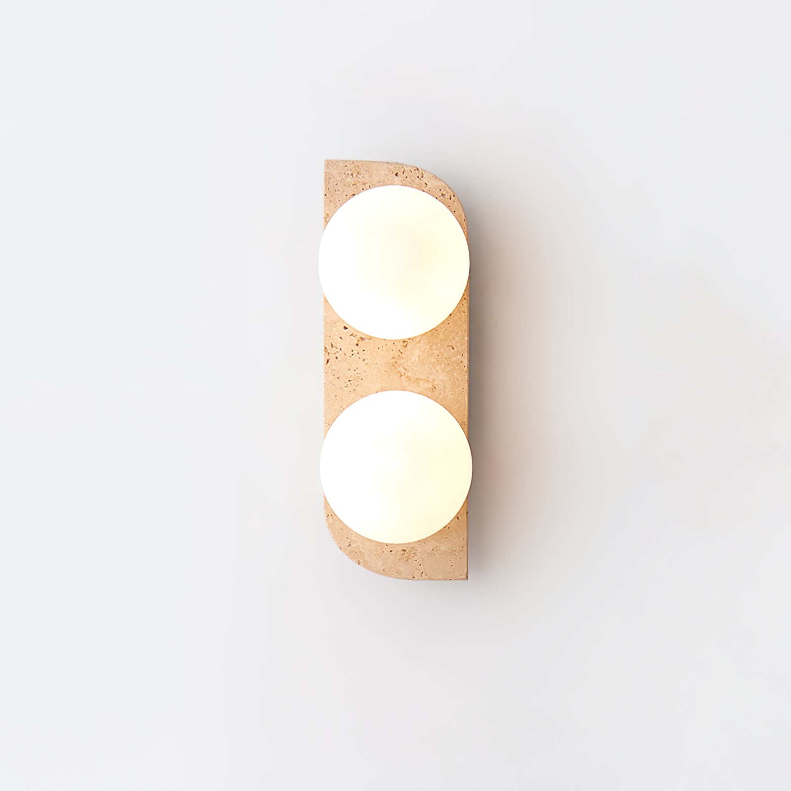 Elysian Travertine Wall Light - Modern Outdoor Sconce for Patio, Garden, and Porch Lighting | Waterproof & Durable Design
