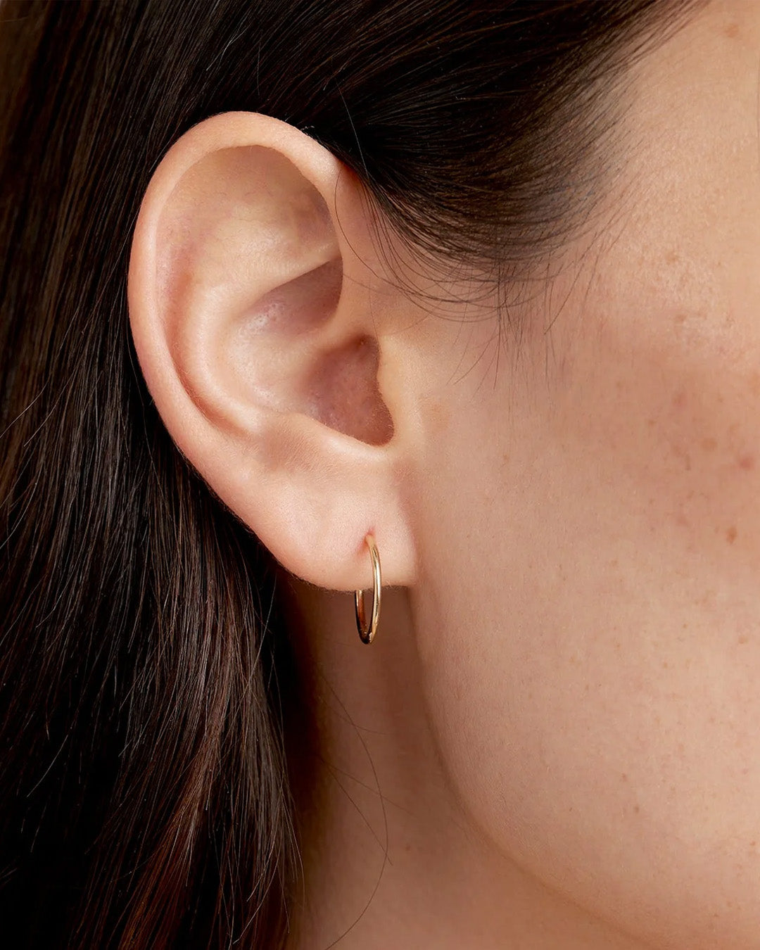 14K Gold Classic Single Huggie Earrings - Dainty Minimalist Hoops for Everyday Wear | Perfect for Work, Date Night & Casual Outfits