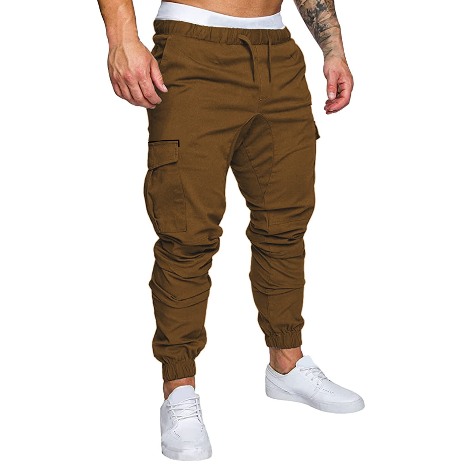 Men's Cargo Shorts - Casual Fashion Shorts with Pockets | Solid Color Denim & Sport Pants for Outdoor Activities, Hiking & Summer Wear