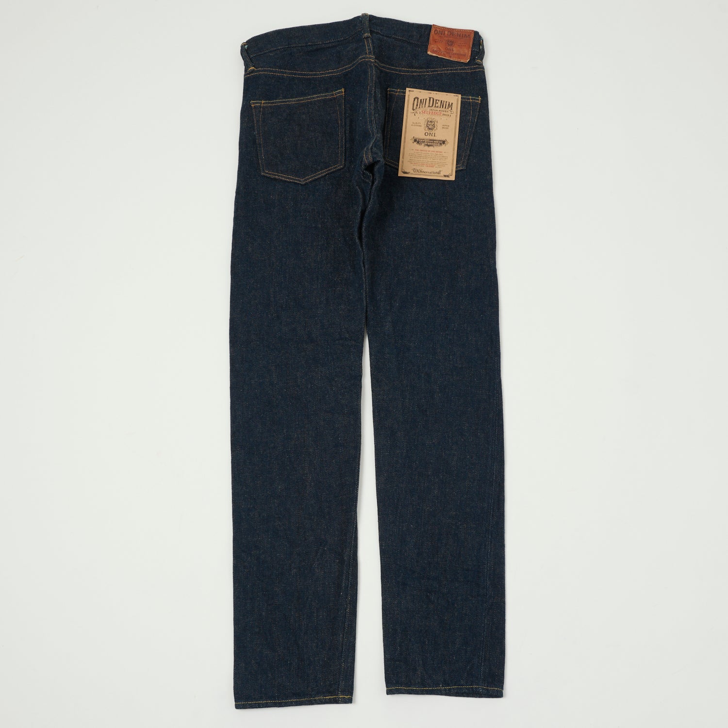 ONI 622ZR Secret Denim 20oz Relaxed Tapered Jeans for Men - One Wash Selvedge Denim Pants | Durable Workwear & Casual Streetwear Style