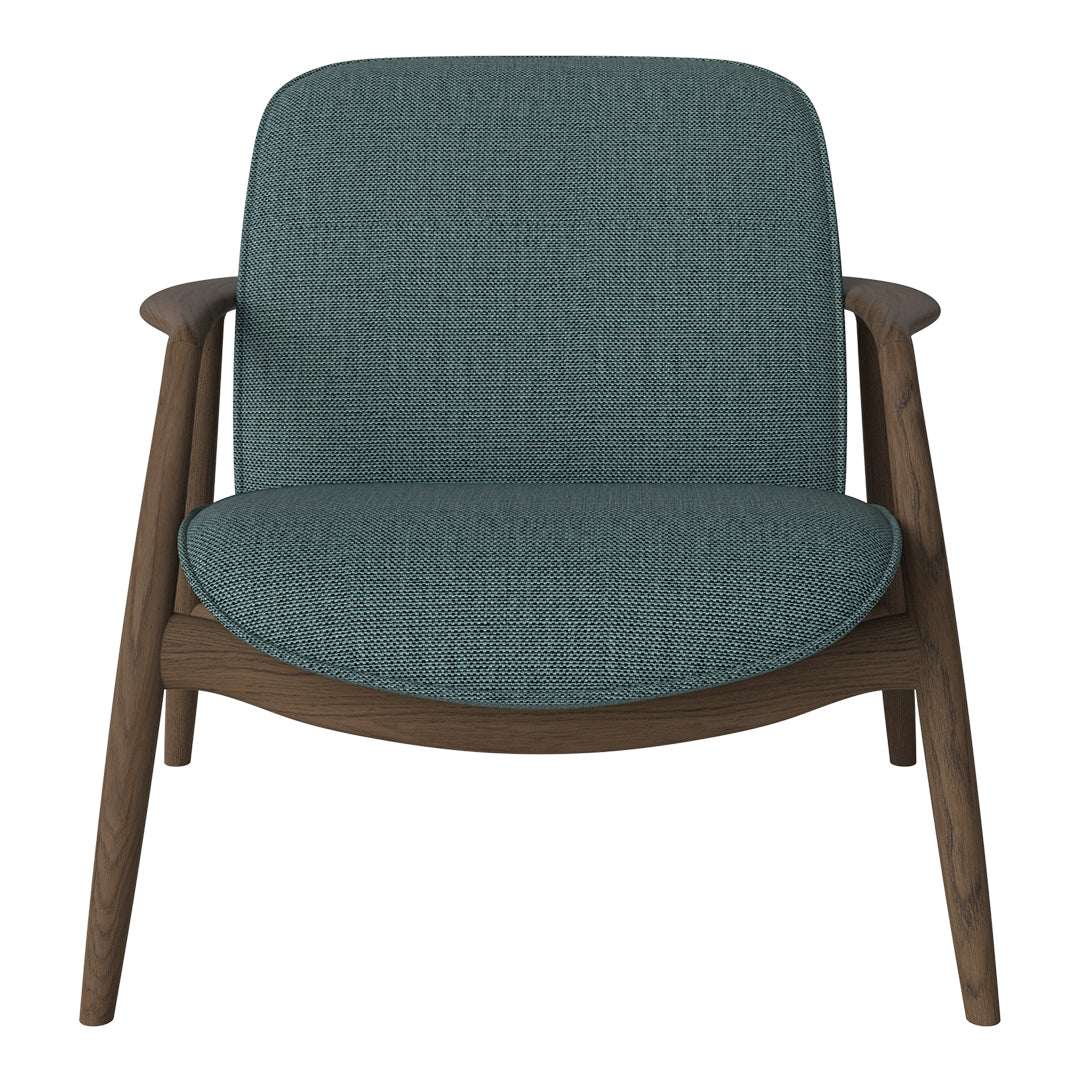 Bowie Lounge Chair - Modern Accent Chair for Living Room, Bedroom & Office - Comfortable Upholstered Armchair with Wooden Legs - Perfect for Relaxing, Reading & Decorating Your Home