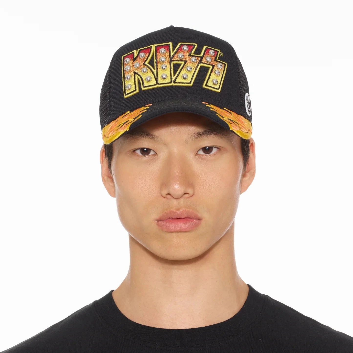CULT OF INDIVIDUALITY Kiss Logo Trucker Hat - Stylish Unisex Snapback Cap for Men & Women - Perfect for Concerts, Festivals and Streetwear Fashion