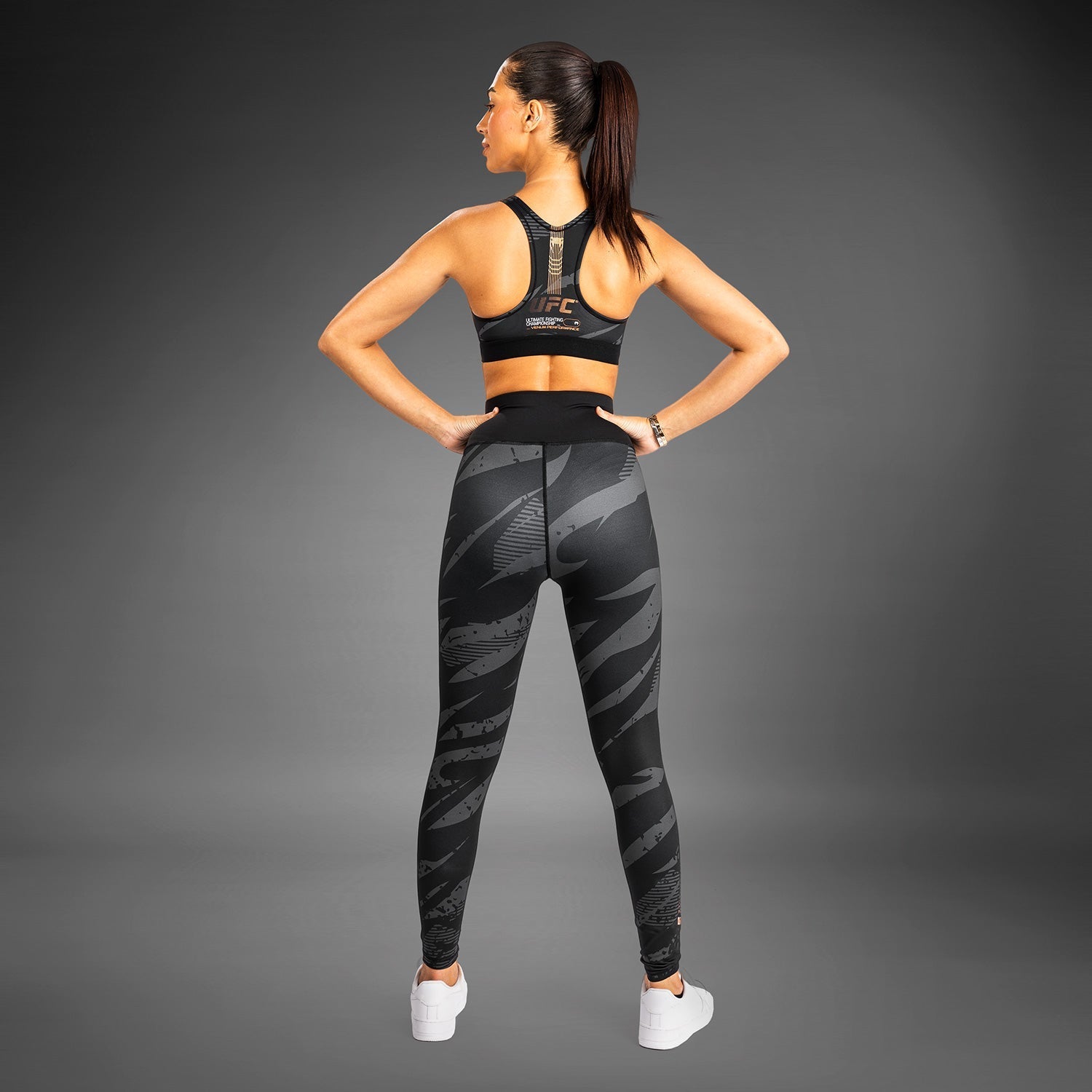 Venum UFC Adrenaline Fight Week Women's Performance Tight - Urban Camo Print MMA Workout & Training Leggings for Fitness & Combat Sports