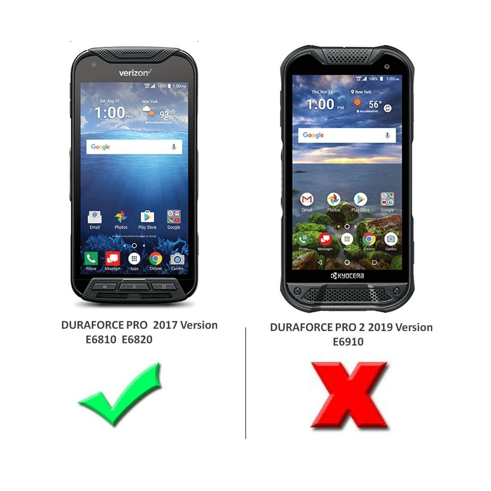 Kyocera Duraforce Pro Rugged Armor Hard Case Cover - Shockproof & Waterproof Protection for Outdoor Adventures, Construction Work & Extreme Sports