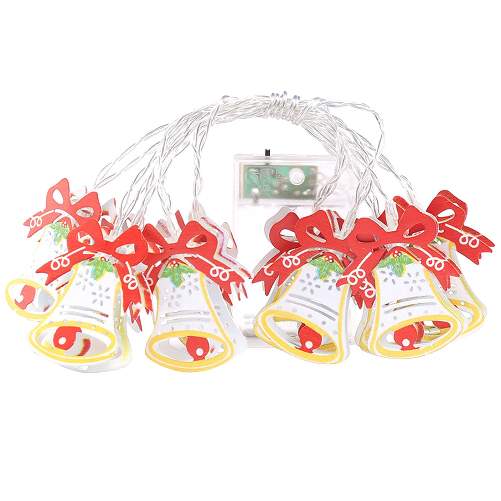 Christmas LED String Lights with Battery Box - 50 Warm White Lights for Holiday Decorations, Party, Tree, Home, and Outdoor Decor