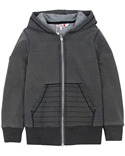 Boboli Boys Hooded Fleece Cardigan Jacket - Soft Warm Winter Pullover for Kids Ages 4-16 - Perfect for School, Outdoor Play & Cold Weather Layering