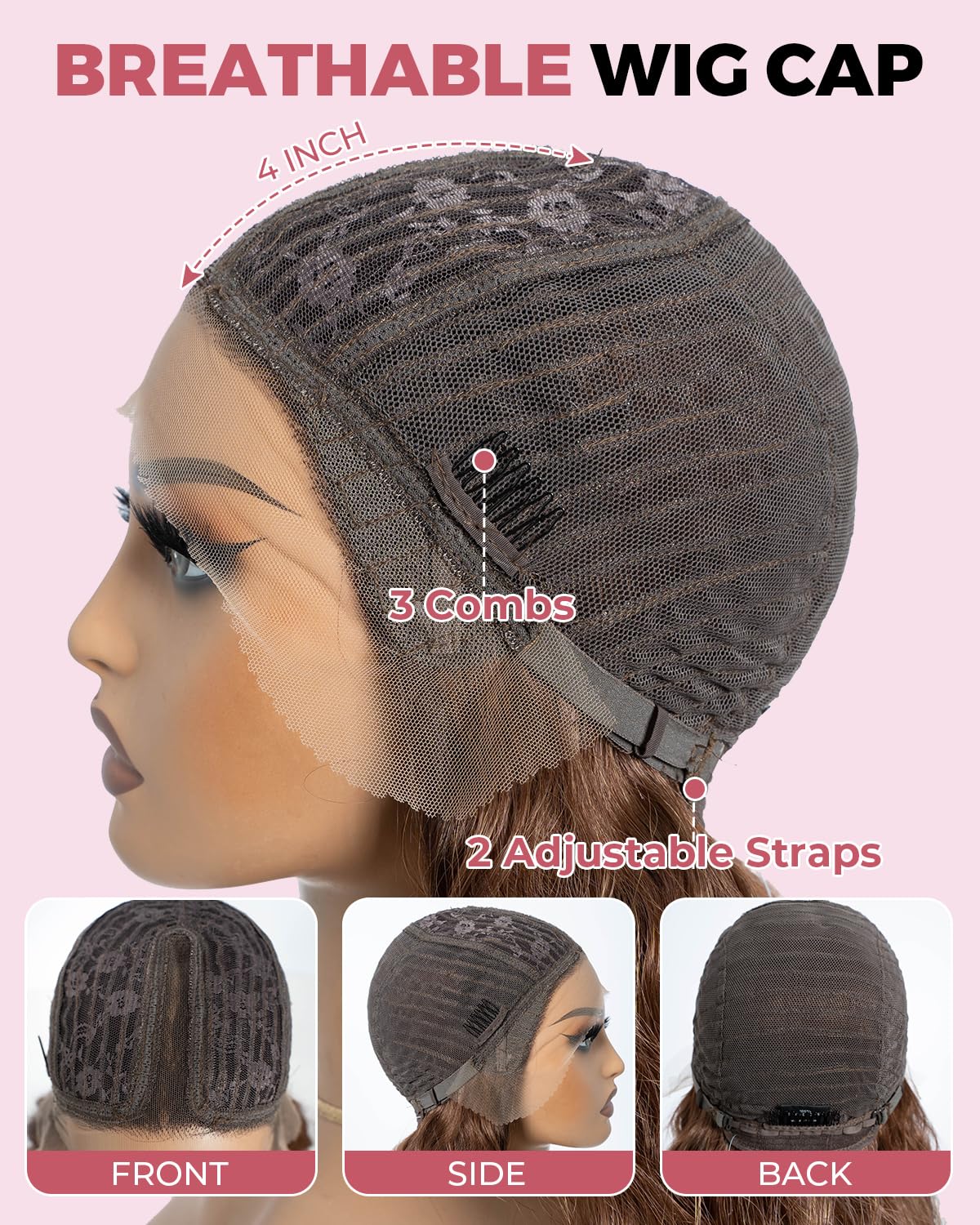 Style Icon 30-Inch Long Curly Wavy Synthetic Lace Front Wig with Baby Hair - Heat Resistant Fiber for Women (RT6/30) | Perfect for Cosplay, Daily Wear & Special Occasions